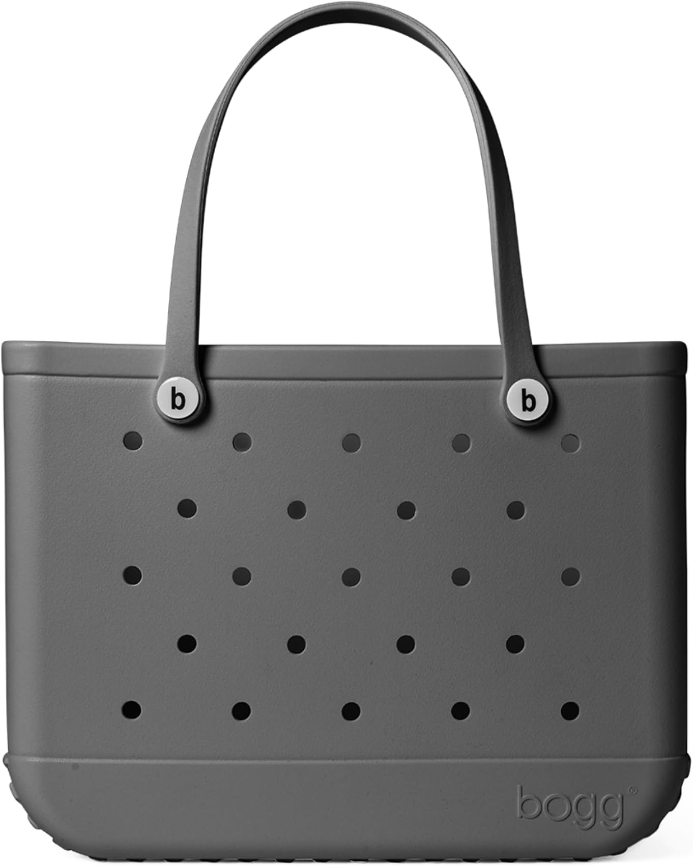 BOGG BAG - The Original Oversized Tote Bag - Fog - 19"L x 9"W x 14"H - Lightweight, Washable, Durable - Multipurpose EVA - For Beach, Pool, Boat, Work, Sports, Fog, White Buttons, 2XL, Fog, white