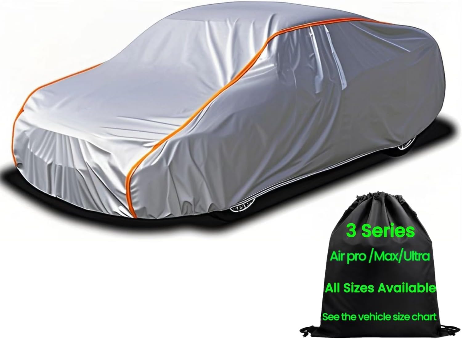 Waterproof Sport Car Cover Small Outdoor Car Cover for Automobiles All Weather Waterproof for All Weather Inner Soft Sport Car 163" to 178"