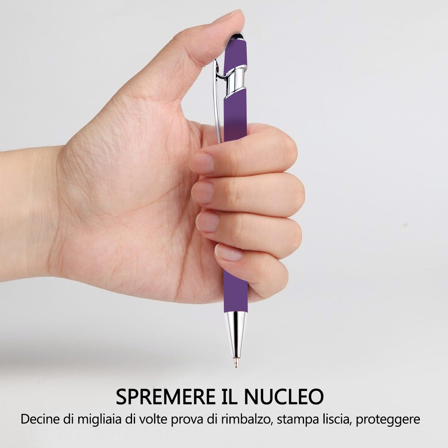 Stylo à bille publicitaire personnalisé, stylo à bille personnalisé avec fonction tactile, adapté aux entreprises, au bureau, à l'école, à l'écriture, gravure gratuite avec message de nom - 216Pièces