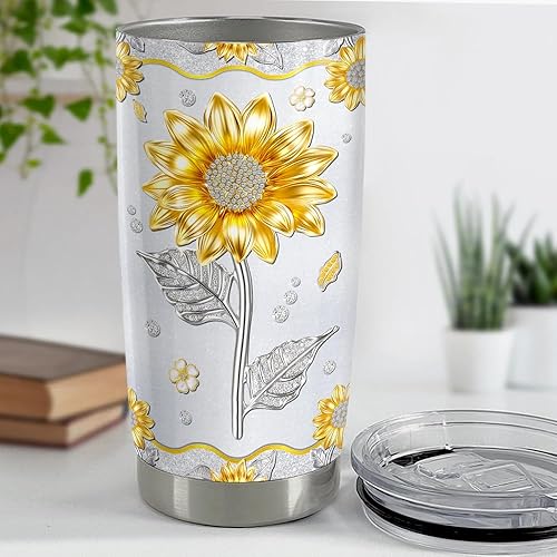 Miniatura 10 de SANDJEST Vaso de tortuga marina de 20 onzas con aislamiento de acero inoxidable para café, taza de viaje, taza de joyería, dibujos de tortugas,