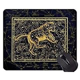 ゲーミングマウスパッド、滑り止めラバーベースのマウスパッドの星座星座のテーマ