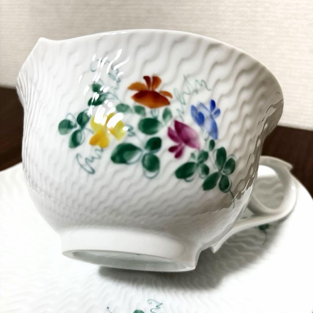 Amazon.co.jp: マイセン Meissen スイートピー花柄 カップ&ソーサー 