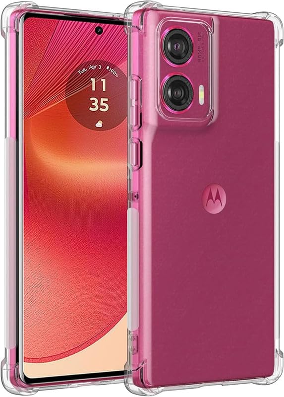 Shockproof Bumper Transparent Soft TPU Case Slim Back Cover Case for Moto G96 5G