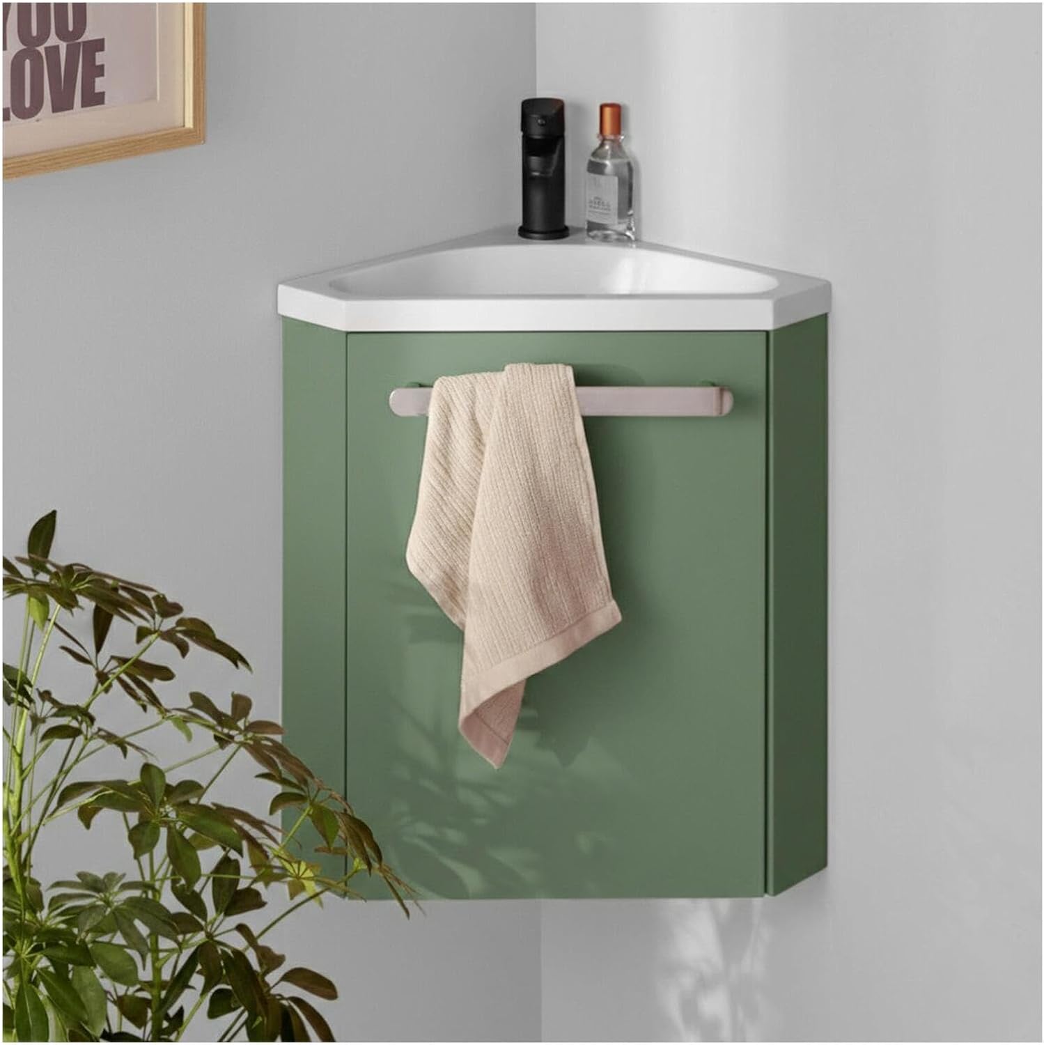 MOB-IN Meuble Lave-Mains d'angle Suspendu SKINO