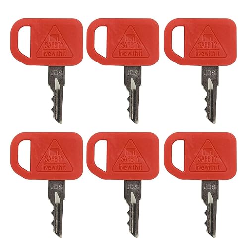 T209428 6 llaves de encendido JDS reemplazo para Jo-hn Deere Skid Steer 260 280 313 315 317 328E 329D 329E Cargador compacto de orugas CT315 319D