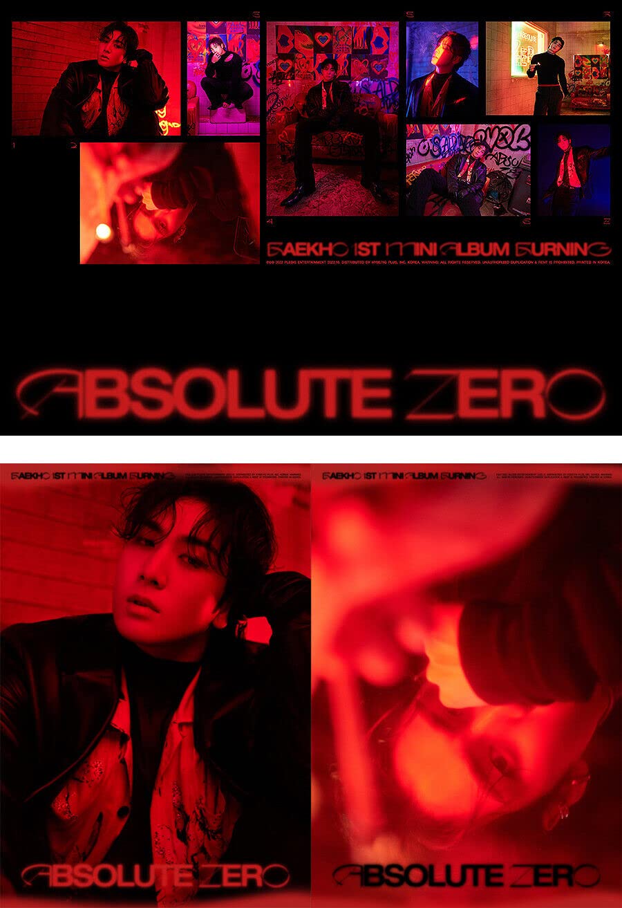 NU'EST BAEKHO ABSOLUTE ZERO 1. mini album (palenie + topienie - 2 wersje pełny zestaw) K-POP SEALED