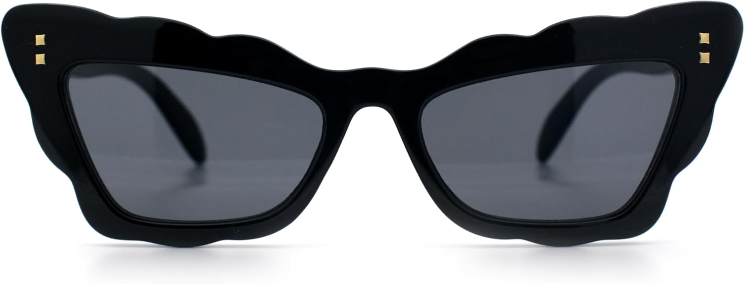 SA106 Womens Retro Cat Eye Fun Lace Shape Gothic Sunglasses