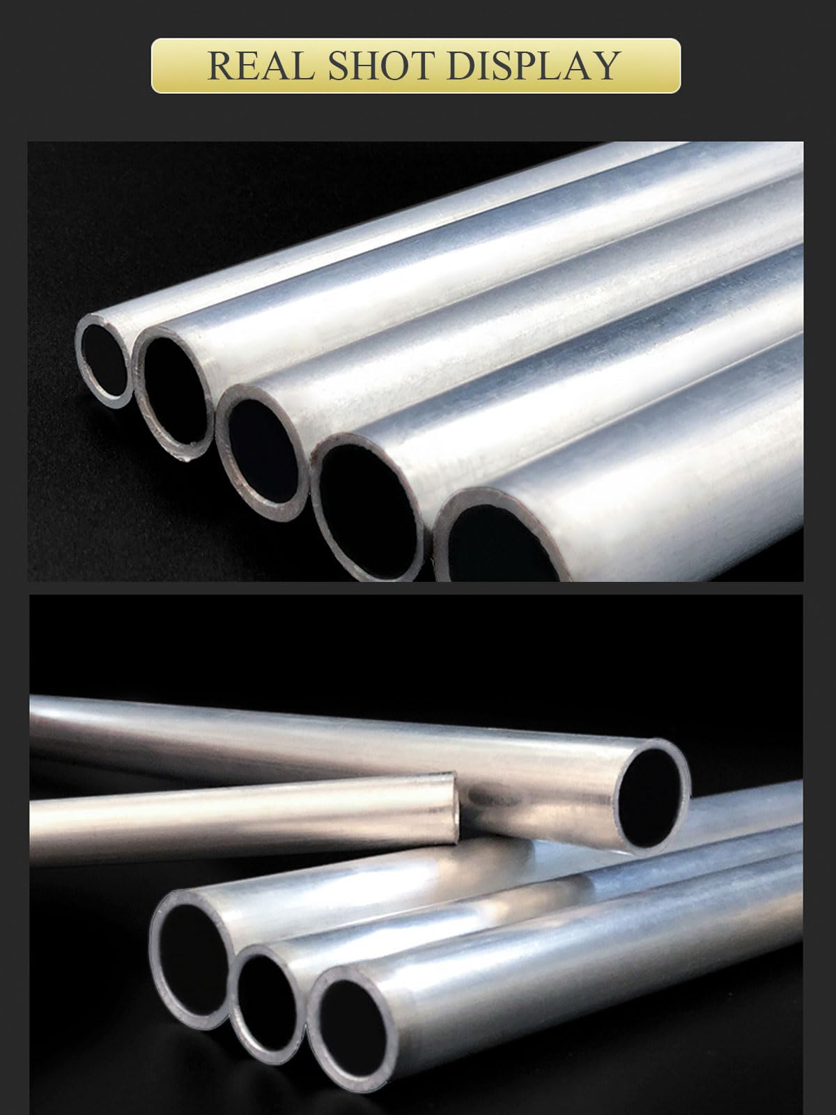 COYOUCO Tubo in alluminio da 2 pezzi, tubo rotondo in alluminio con diametro esterno di 25 mm, tubo dritto in metallo con lunghezza 500 mm per il fai da te, industria, decorazione,25 * 3mm