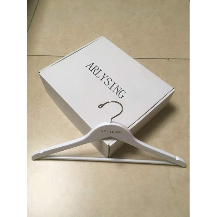 Buy ARLYSING Quality Wooden Coat Hangers 20 Pieces, Solid Lotus Wood