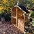Sunjoy 69" Firewood Rack, Outdoor Wooden Storage Shed, Firewood Storage Rack