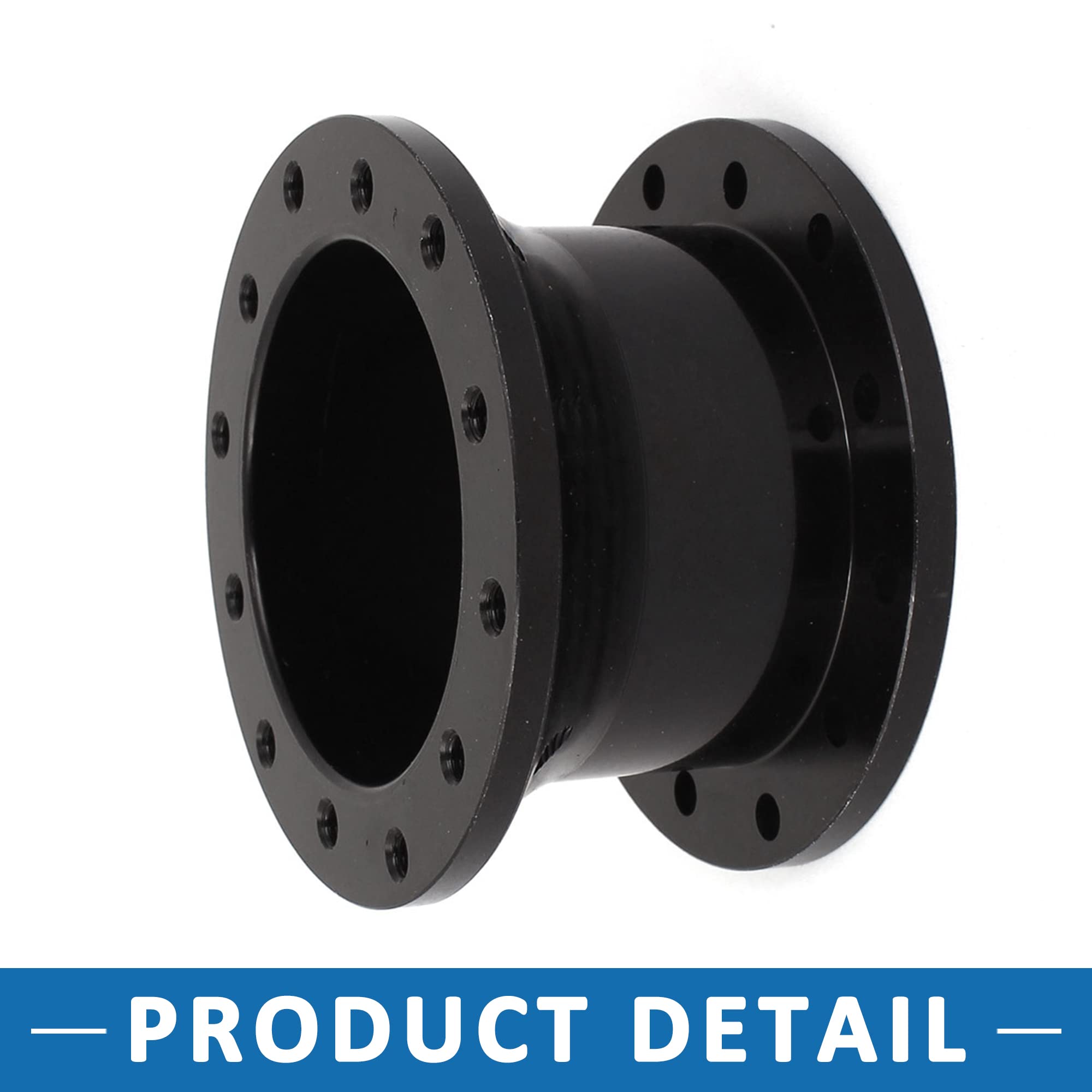A ABSOPRO Voiture 5cm Hauteur Direction Roue Moyeu Adaptateur Entretoise Noir