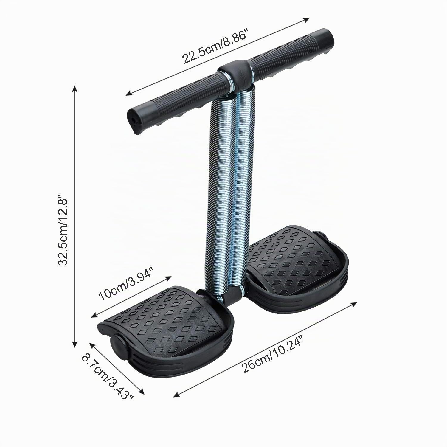 Elastico Sit Up Pull Rope Dual Spring Tensione Piede Pedale Addome Gamba Esercitatore Pancia Trimmer Attrezzatura Bodybuilding Expander per Fitness Yoga Training