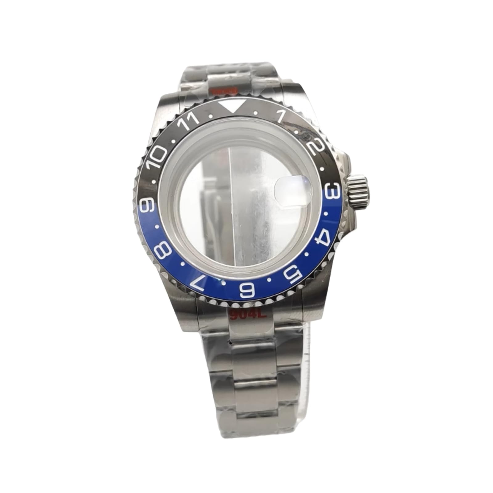 Set Cassa E Bracciale 40 mm Acciaio 904L Subacqueo GMT Stile Yacht Vetro Zaffiro Lente Datario Compatibile Con Movimento NH36 per Rolex Submariner/GMT-Master/Yacht-Master - 22