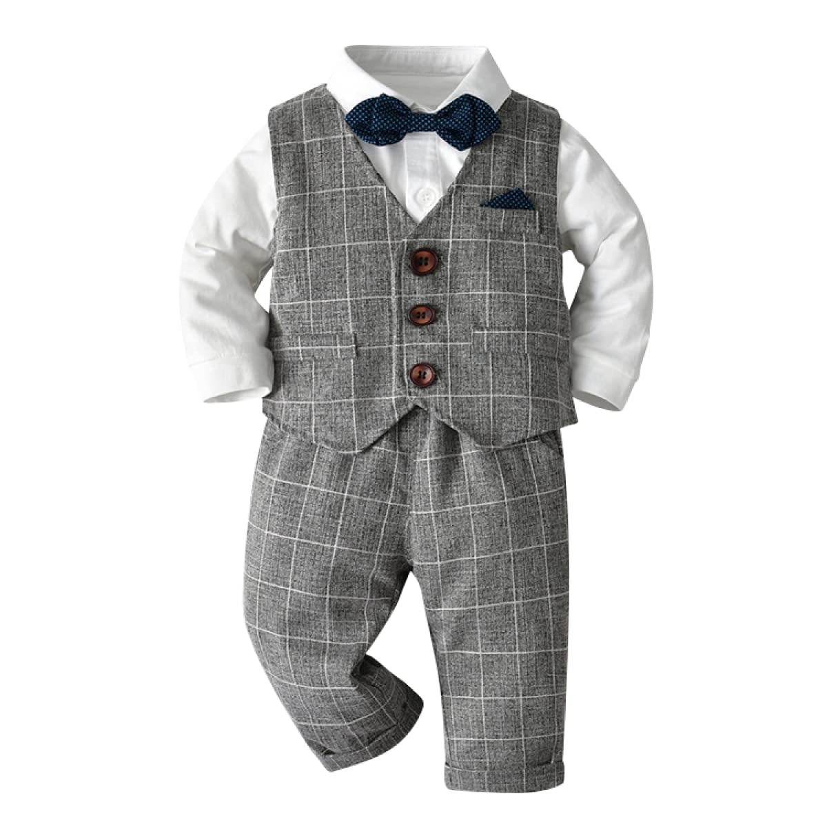 [しあわせ倉庫] 男の子 キッズ スーツ フォーマル ベビー ロンパース セットアップ ベスト 初節句 結婚式 七五三 お宮参り 子供服 ベビー服