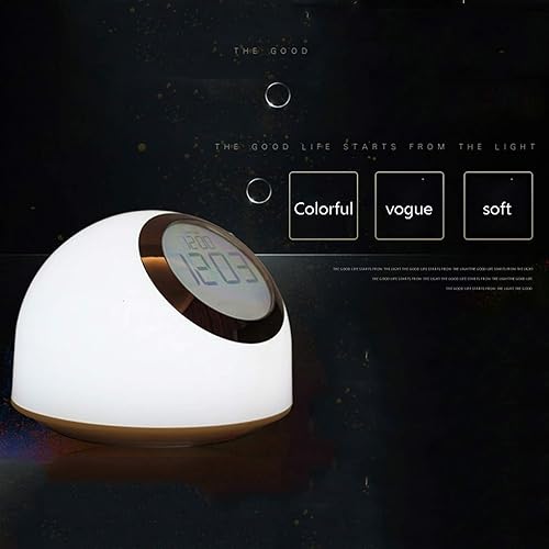 Miniatura 5 de Reloj de mesa Reloj Despertador Infantil Despertador Perezoso Reloj Digital Tiene 7 Cambio De Color Reloj Despertador Función De Atenuación Táctil