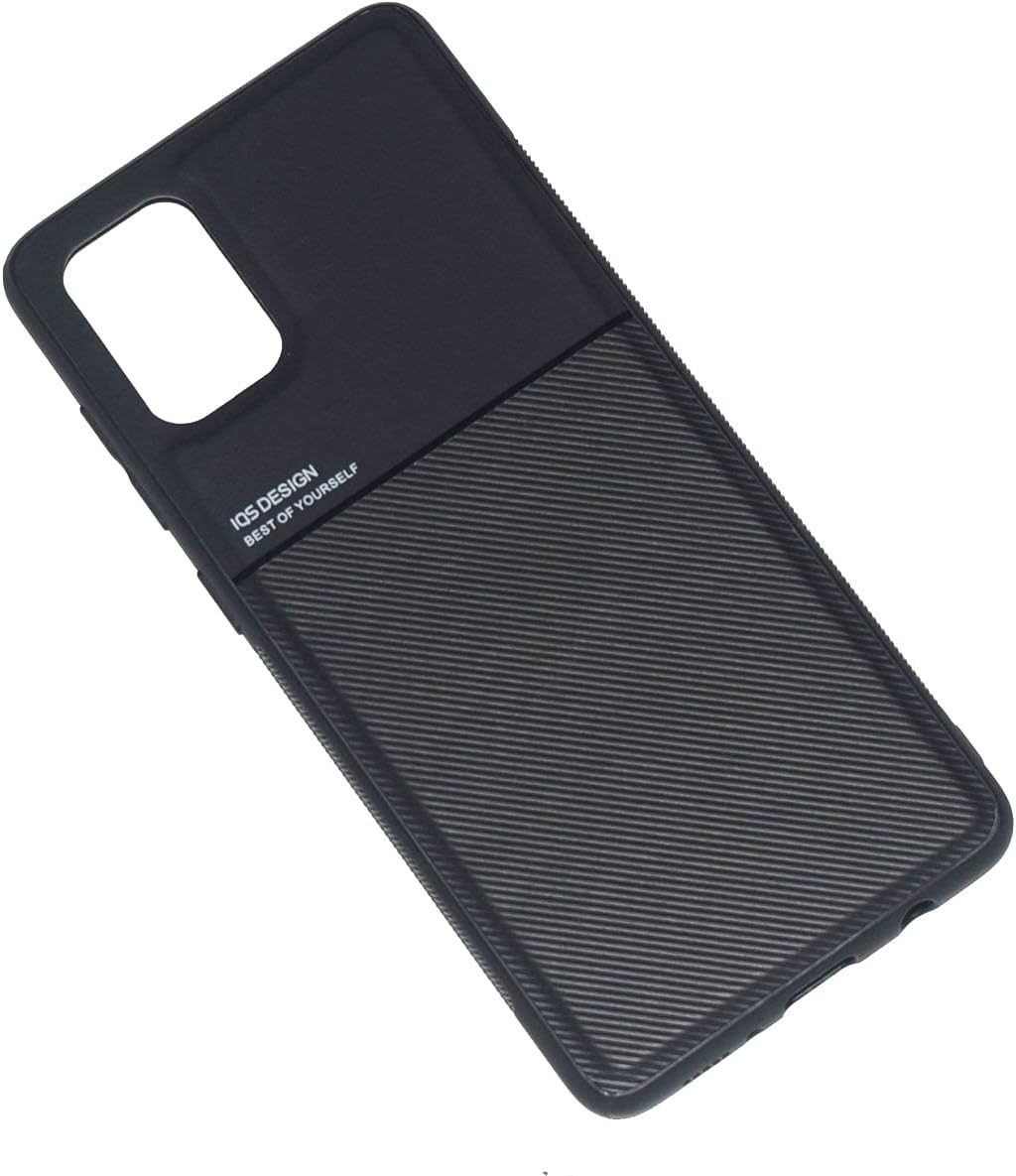 Kepuch Mowen Case for Samsung Galaxy A71 4G - Cover Bumper Built-in Metal Plate for Samsung Galaxy A71 4G - Black