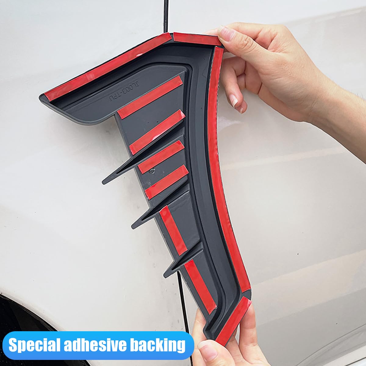 JNNJ 2Pcs Car Laterale Vent Vent Cover Trim, Universale Griglia Laterale Per Flusso D'Aria Per Auto, Rivestimento Di Prese D'Aria Laterali Decorative, Universali Car Styling Accessori(Nero)