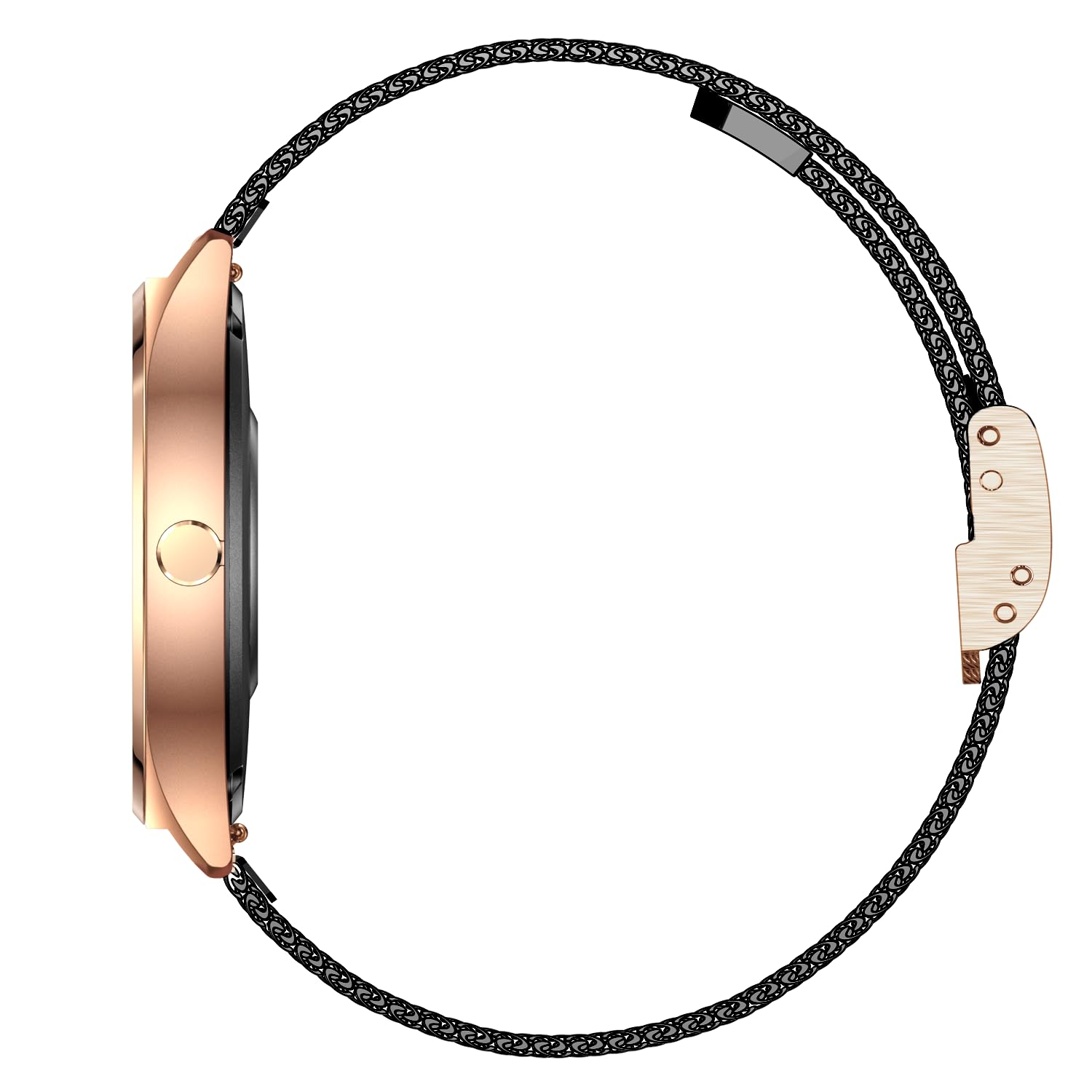 XCOAST JOLI Damen Smartwatch 1,3" AMOLED Edelstahlarmband Puls Blutdruck Blutsauerstoff Schlaf 9 Tage Akku iOS Android
