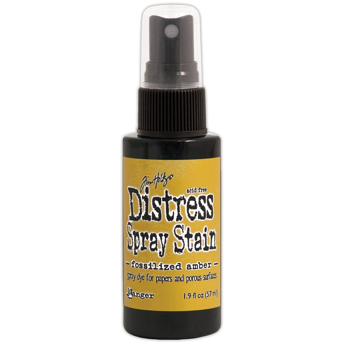Spray Distress Ranger oxyde ambre fossilisé pour des textures vintage