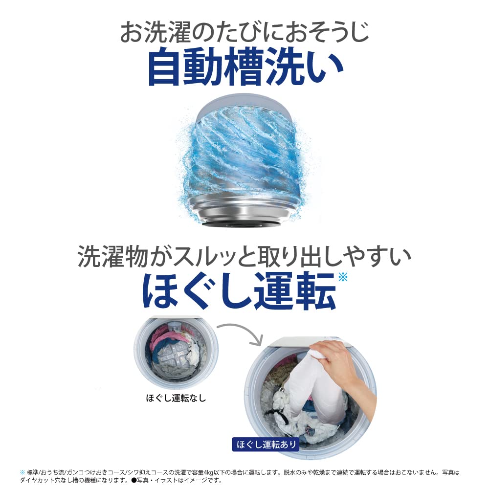 Amazon.co.jp: シャープ SHARP 全自動洗濯機 幅56.5cm(ボディ幅52.0cm 