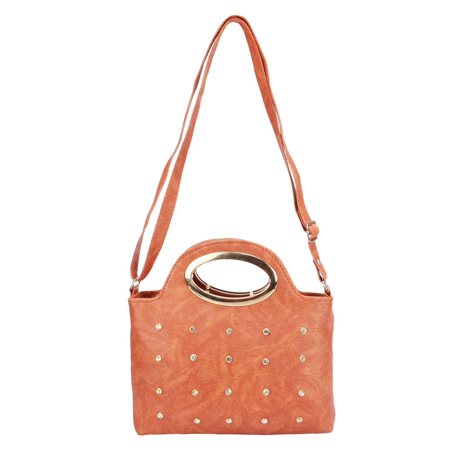 NIMMO Women's Handbag, Sling Bag with Adjustable Strap for Ladies and Girls (Brown)