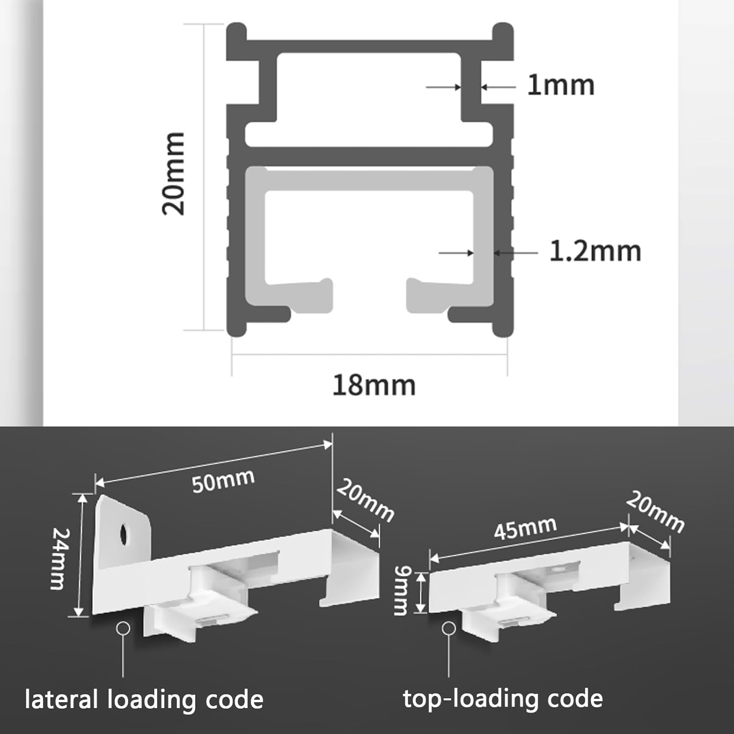 Système de rails de rideau de plafond de 5,1 m pour salon et chambre à coucher, solution polyvalente pour rideau de douche et plafond suspendu (finition champagne)