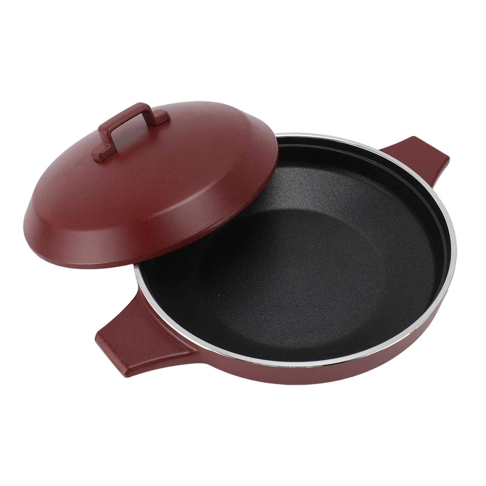 Aramox Patelnia do Suchej Zupy, Garnek do Hot Pot ze Stopu Aluminium z