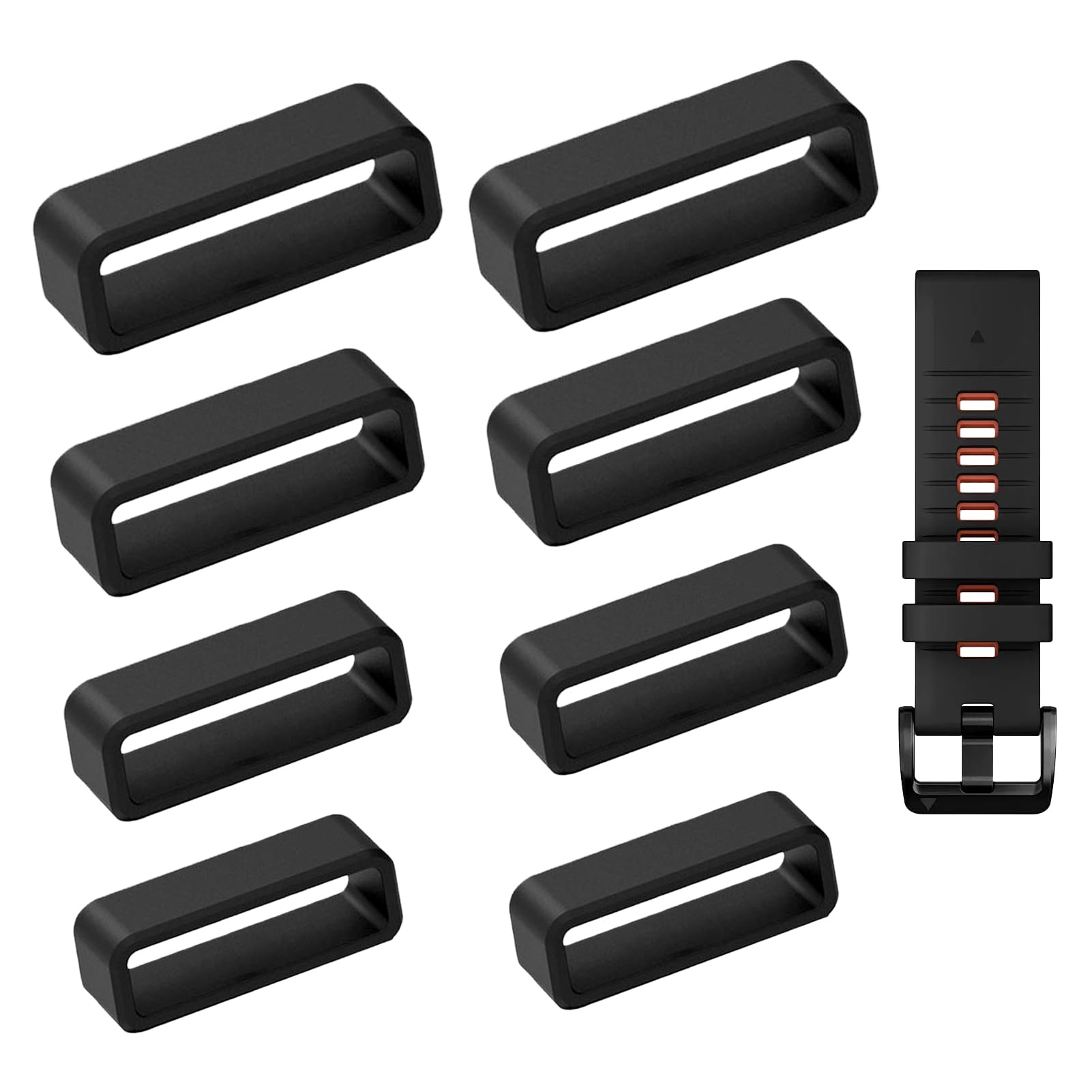 FYACCD 6 Pezzi Anello Di Fissaggio Per Cinturino In Silicone. Anelli Di - Foto 3