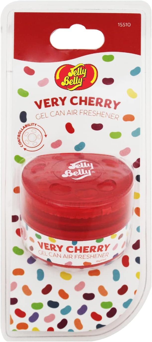 Jelly Belly FER15510A Gel Can Air Freshener-Very Cherry, Red