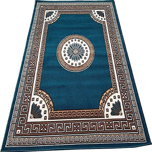 Image of GULDASTA Blue Carpet 6x8 Feet for Living Room