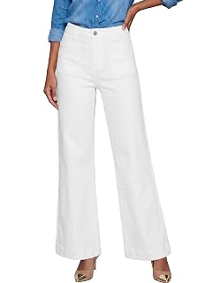 Magritta Women's Wide Leg Jeans High Waisted Stretchy Straight Leg Jeans Loose Fashion Casual Denim Pants with Pocket - Amazon product rated Grade A