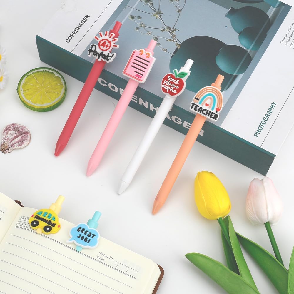 Teacher Gifts,Pens for Teachers,Teacher Valentine Gifts,Easter Gift for Teachers,Cute Pens for Music Art Teachers Stocking Stuffers,Ballpoint Pen Gift Set for School Office Supplies - Image 5