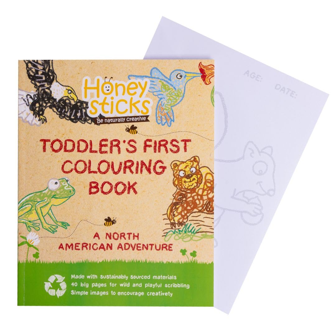 My First Coloring Book for Toddlers 1-3, Large Cute and Simple Images, 40 Pages, Fun and Educational Preschool Coloring Book for Kids Ages 2-4