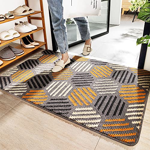 Xixitaihao Dirt Trapper Mat, Non-Slip Doormat for Indoor and Outdoor Use Washable Entrance Rug, Absorbent Door Mat