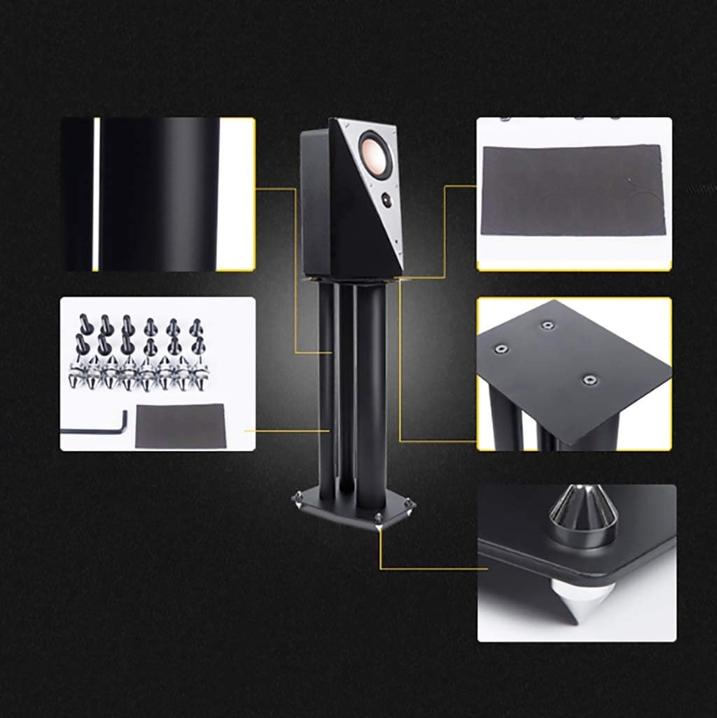 Speaker Stands Speaker Stand, Bookshelf Speaker Floor Stand, Suitable for Home Theater Surround Music (1 Pair)