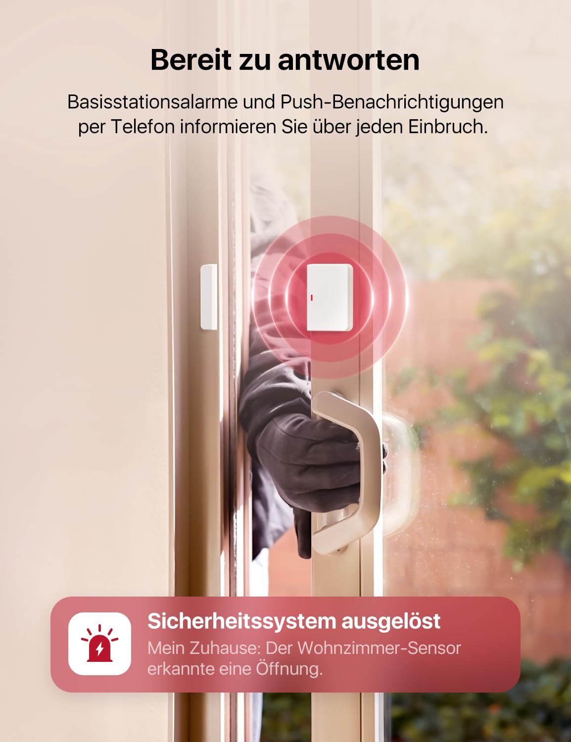 X-Sense Smart Home Sicherheitssystem AS12, Alarmanlage für Tür und Fenster, Codeschloss für die Haustür mit App, funktioniert mit Alexa, Tür- und Fenstersensoren, Bewegungsmeldern, Smart Home Keypad