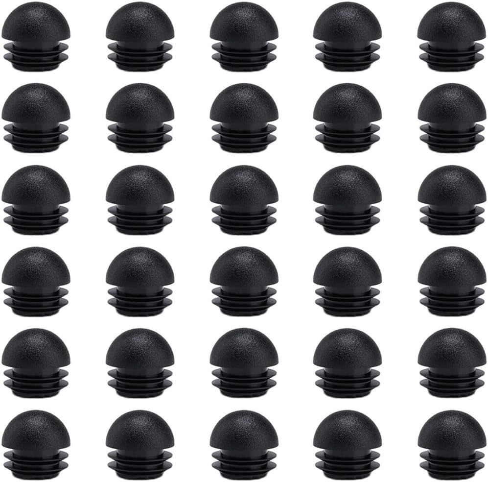 30Pcs 1-1/4 Inch/32 mm Round End Caps Plugs Plastic Chair Leg Inserts, Round Tube Inserts Furniture Glides End Caps Chair Leg Glide Furniture Protectors