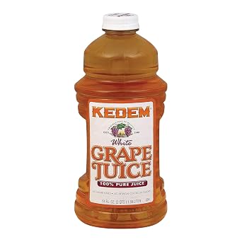 Kedem White Grape Juice, 64 Oz Pack of 8