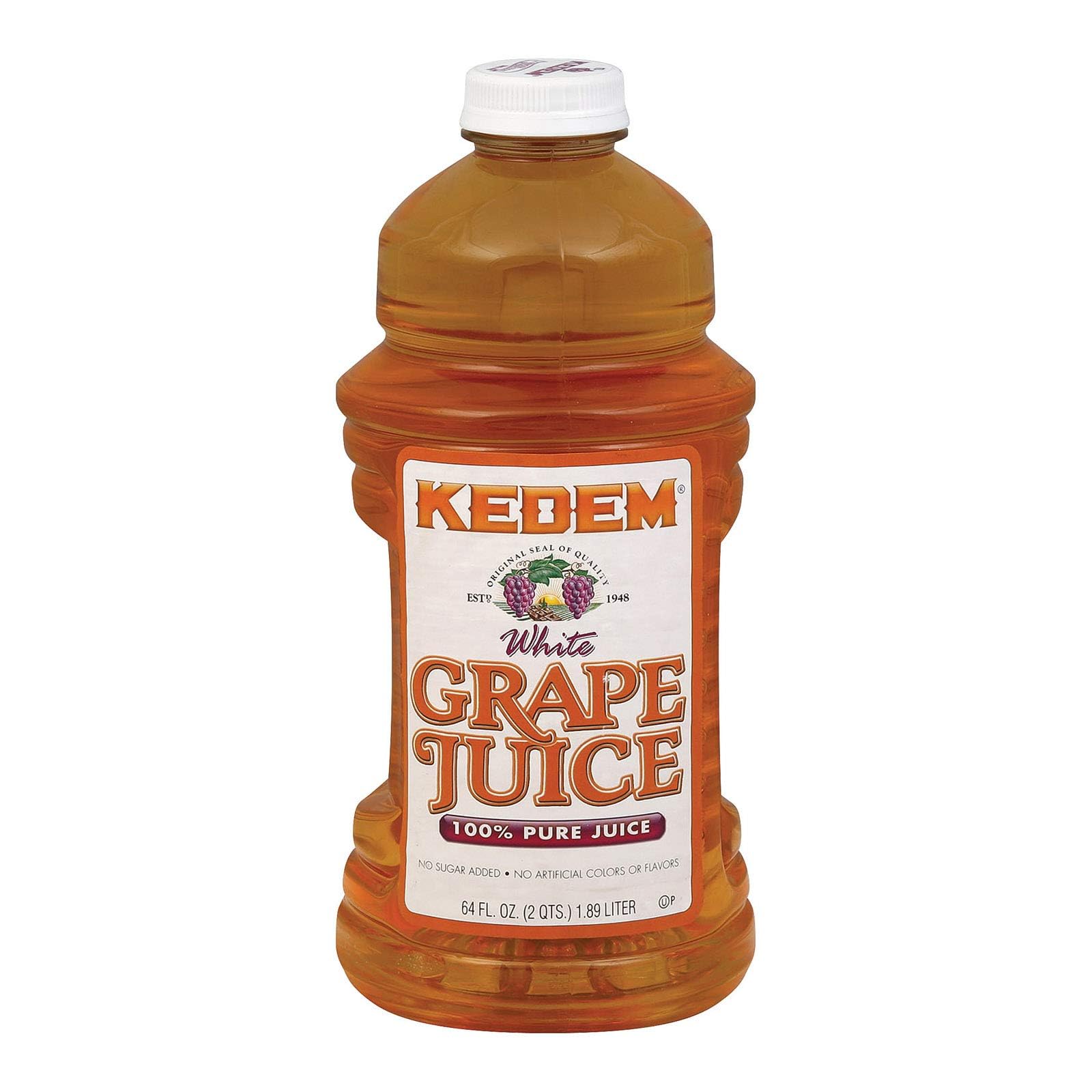 Kedem White Grape Juice, 64 Oz (Pack of 8)