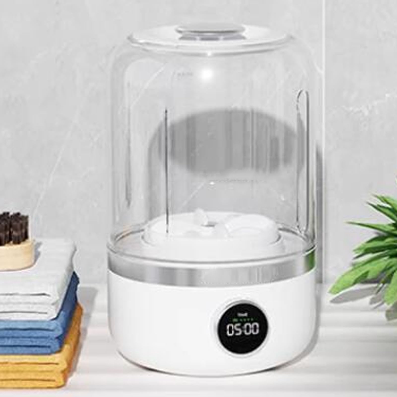 Lavadora de ropa interior, Lavadora suave portátil inalámbrica recargable para ropa delicada Viajes Camping Dormitorio Material ABS 640 g Peso 4000 mah Batería