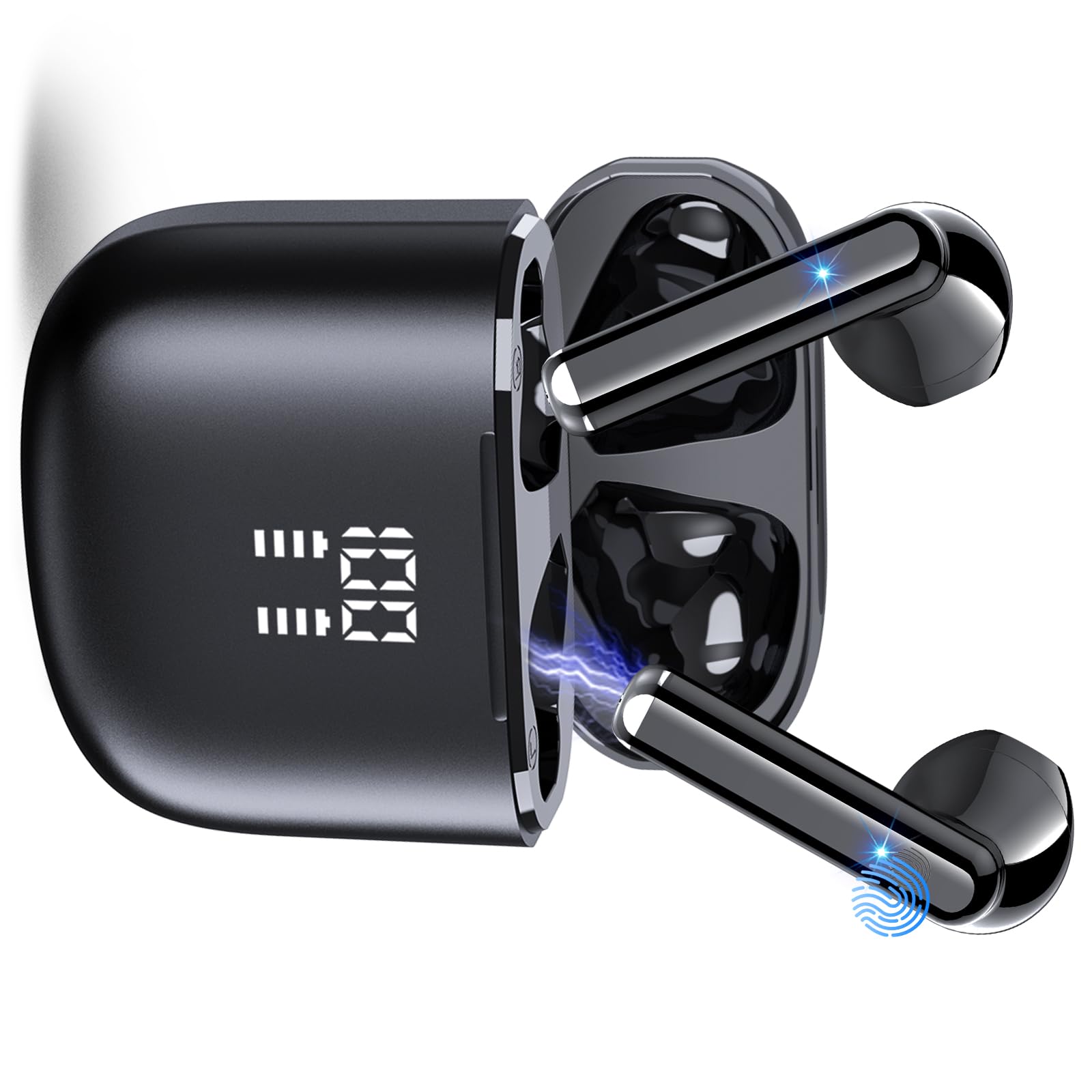 Auriculares Traductores de Idiomas, Cascos Inalambricos Bluetooth 5.4 con 164 Idiomas AI Traductor en Tiempo Real, 7 Modos de Traducción Auriculares con Cancelación de Ruido ENC con Negocios/Reunirse