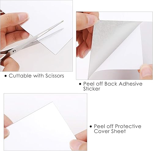 Miniatura 7 de BBTO - Paquete de 10 láminas de espejos autoadheribles, espejos de pared