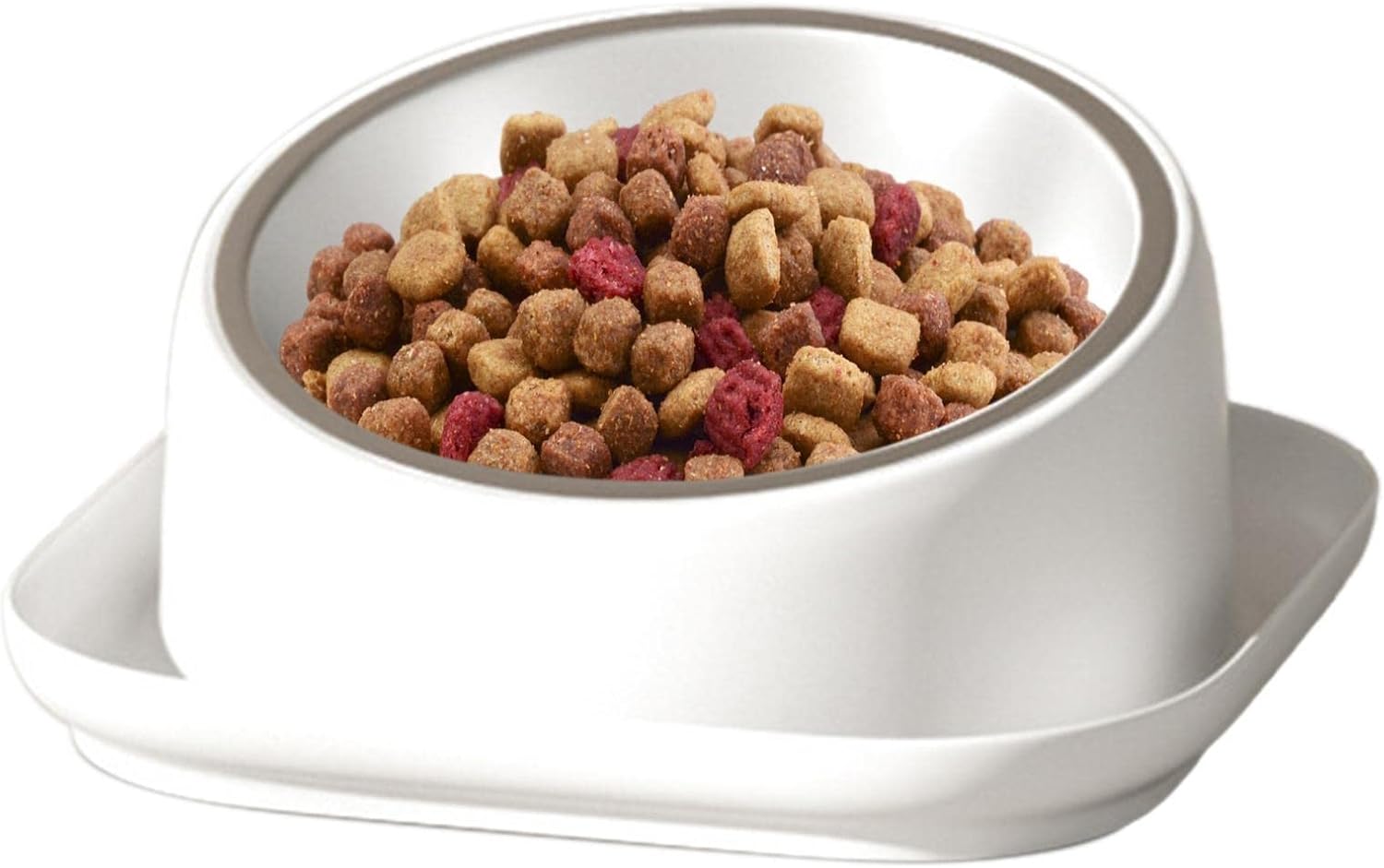 Amazon.co.jp 上げ猫ボウル 写真 斜めの猫皿キャット ボウル アンチ 嘔吐 キャットフードボウル キティボウル チルト