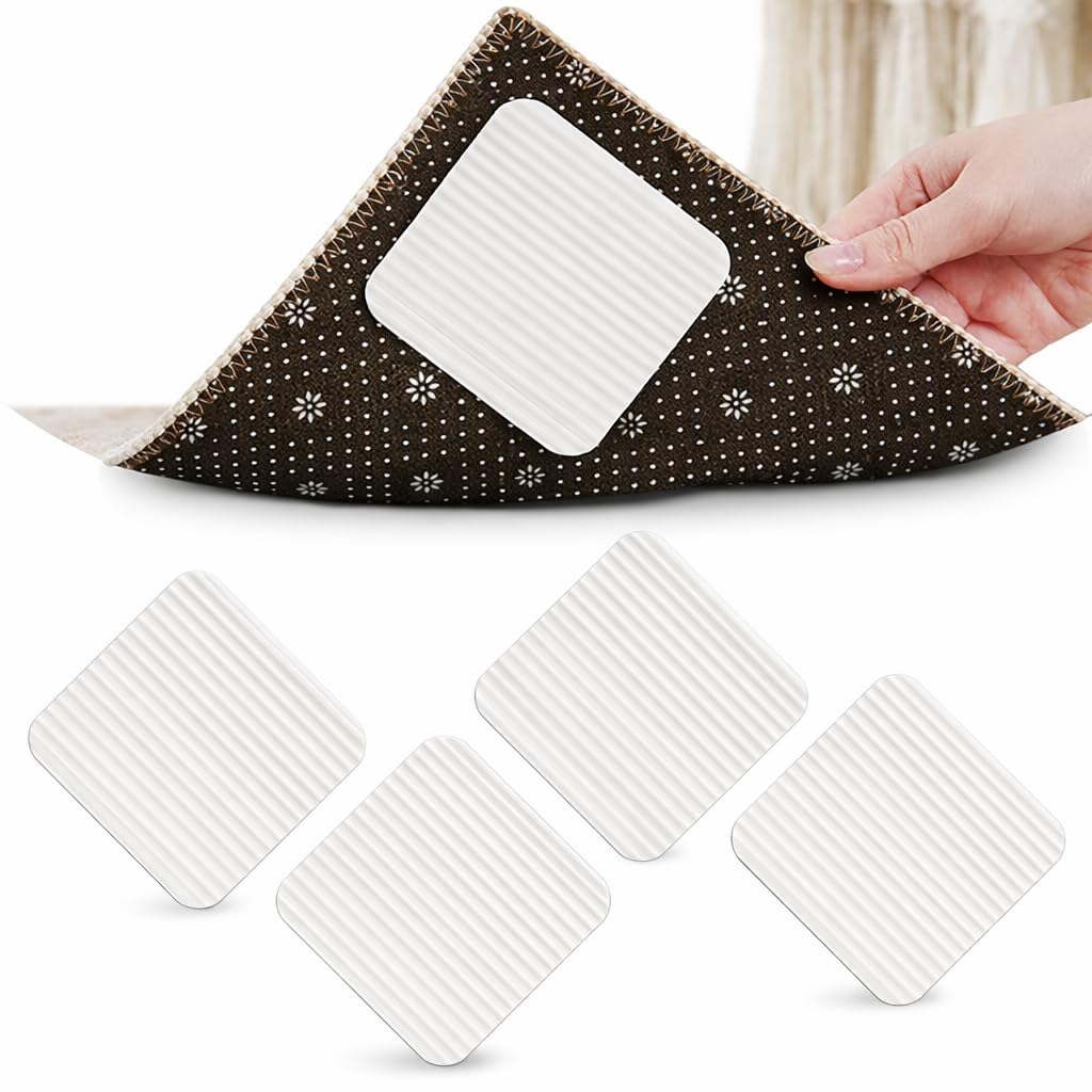 Carpet Underlay for Hardwood Floors, No Damage, Non-Slip Carpet Pad with Strong Grip to Keep Corners Flat, Carpet Stickers for Wooden Floors and Grippers for Laminate Flooring-image-47