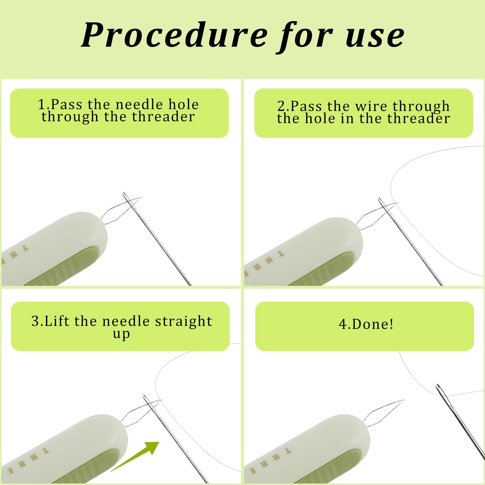2-in-1 Needle Threader & Seam Ripper Tool - 6 Pack Retractable Sewing Helpers For Crafters - View #6