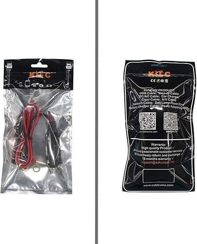 Miniatura 3 de KUNCAN Cable de extensión de arnés de terminal de encendedor de cigarrillos macho a junta tórica  Cable adaptador de cable de alimentación de 12