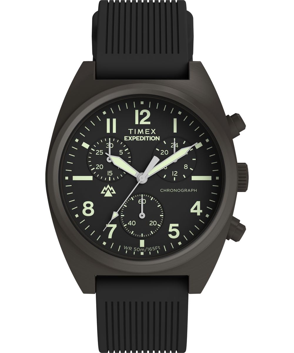 Timex Men's Black Capstone Quartz Analogue Watch in Size 41 mm, Sports Direct