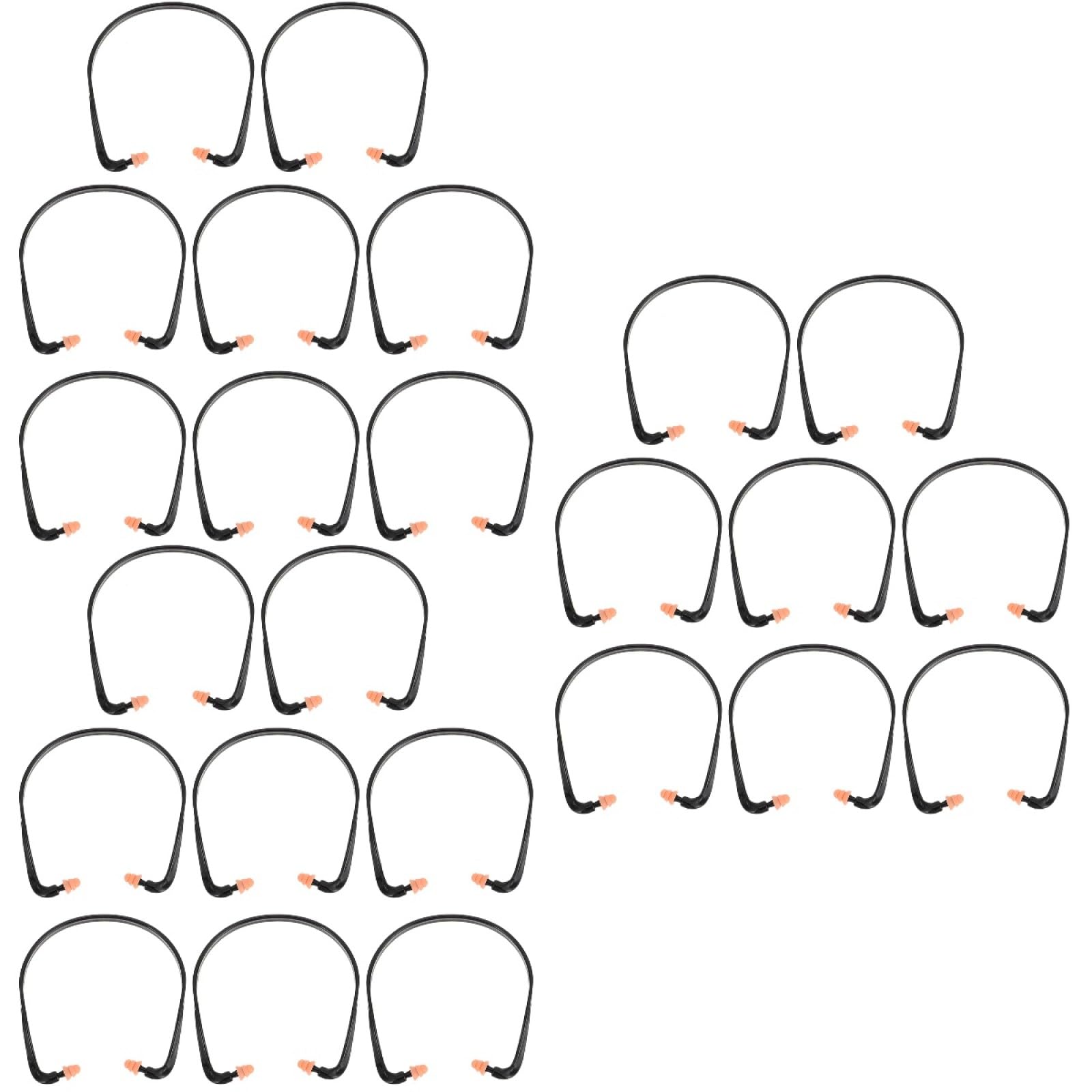 24piezas Para De Silicona Reutilizables Banda Reducción De Ruido Efectiva Para Estudiar Dormir y
