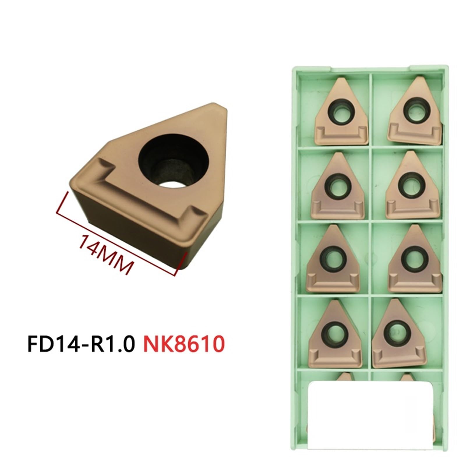 Torno CNC Hoja De Gran Ancho Ranura MTEHR Portaherramientas Cuchillas Especiales Herramientas Afiladas Y Resistentes Al Desgaste(FD14-R1.0 NK8610)