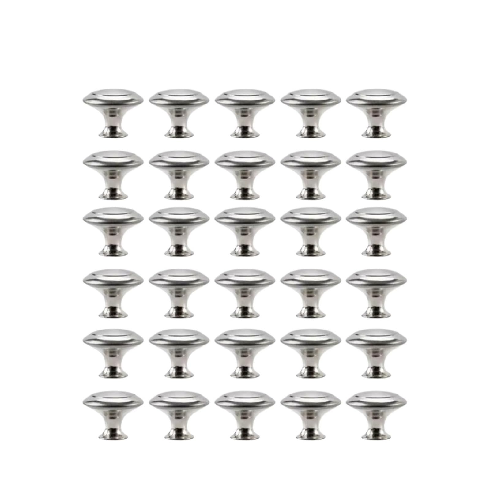 KLdcfhDR 5/10/20pcs Brushed Nickel Stainless Steel Cabinet Drawer Knobs(30pcs)